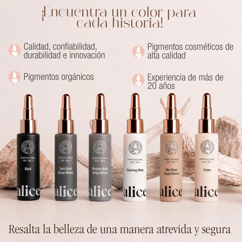 Pigmentos Microblading Alice Para Delineado A Elegir 15ml