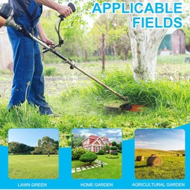 Plastic Grass Trimmer Blades, 100Pcs Plastic Lawn Mower Blades Replacement Lawn Mower Cutting Blades, 83 mm Plastic Replacement Blades for Einhell Grass Strimmer-Red