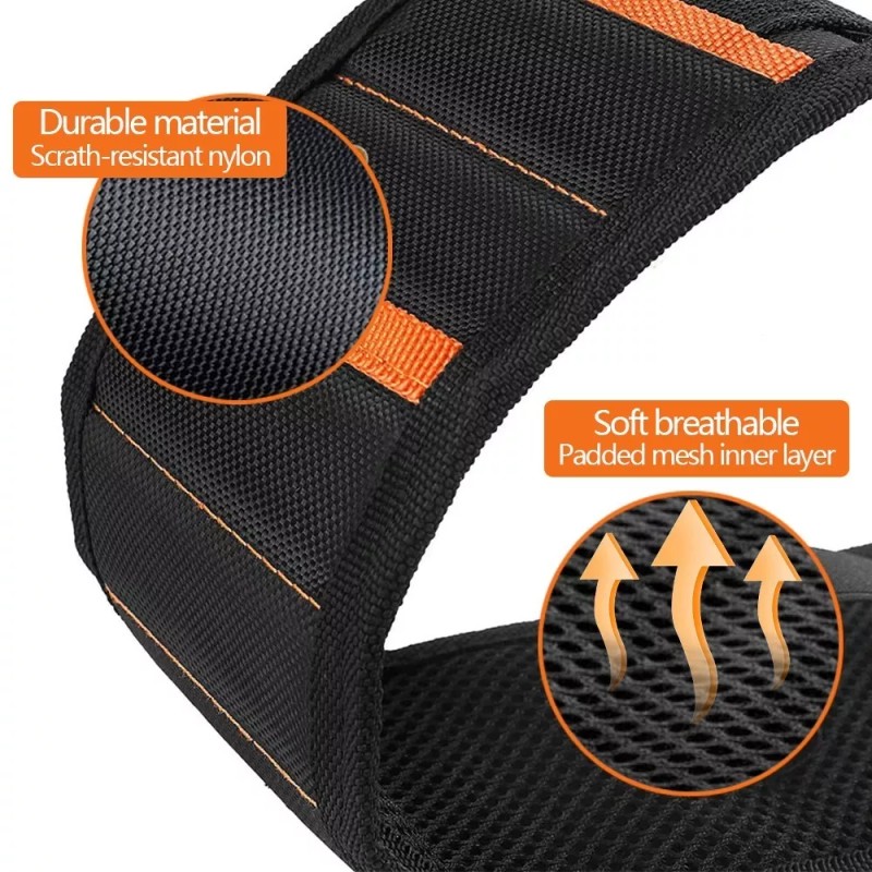 Bolsas Portaherramientas Pulsera Muñequera Magnética Para Tornillos Clavos Brocas