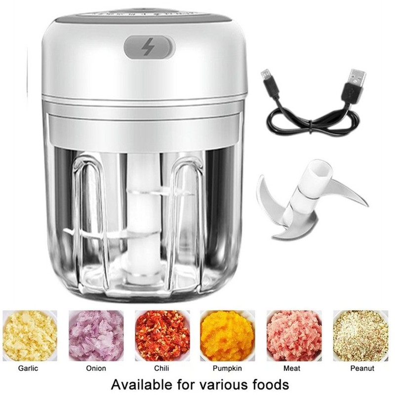Wireless Electric Garlic Machine Mini Food Garlic Vegetable Chopper Grinder