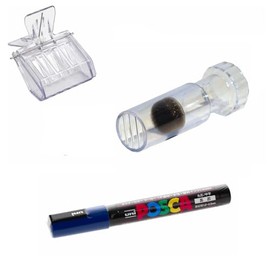 Queen Sign Set for 2025 for Easy and Quick Drawing of the Queen Bee with Interception Clip Drawing Tube with Grid Opening and Drawing Pen with Year Colour Blue