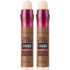 Maybelline Instant Age Rewind Eraser Dark Circles Treatment Multi-Use Concealer, Deep Bronze, 0.2 Fl Oz (Pack of 2) (Packaging May Vary)