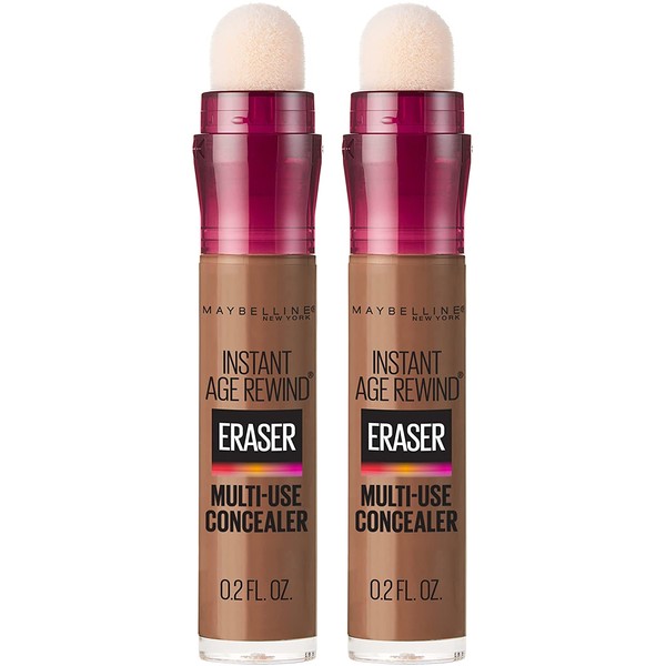 Maybelline Instant Age Rewind Eraser Dark Circles Treatment Multi-Use Concealer, Deep Bronze, 0.2 Fl Oz (Pack of 2) (Packaging May Vary)