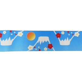 Nihon Aitex WPJ-107 Waist Point Bag Belt Suitcase Belt Japanese Pattern Light Blue Mt. Fuji