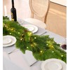 6.2Ft Christmas Garland with Lights, Christmas Greenery Pine Garland for