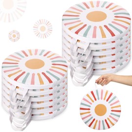 AceOrbit 12 Pcs 12 Inches Floor Cushions for Classroom Boho Round Flexible Seating Pads with Handles Bohemian Floor Pillows for Home Daycare Preschool Playroom Reading Corner Yoga and Meditation
