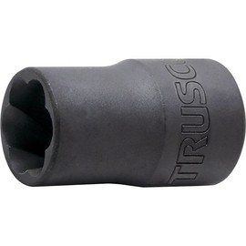 TRUSCO TTS312 Twist Socket for Removing Tanned Bolts and Nuts 0.5 inches (12 mm), Insertion Angle 0.37 inches (9.5 mm)