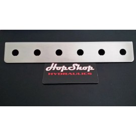 n/a LOWRIDER HYDRAULICS Switch Plate Panel 6 Hole (STAINLESS) 16g