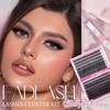 FADLASH Lash Extension Kit 50D+60D Lash Clusters D Curl Lash