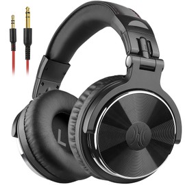 OneOdio Over Ear Studio Headphones with Cable with 6.3 mm & 3.5 mm Jack, Closed DJ Headphones with 50 mm Driver, Bass Sound