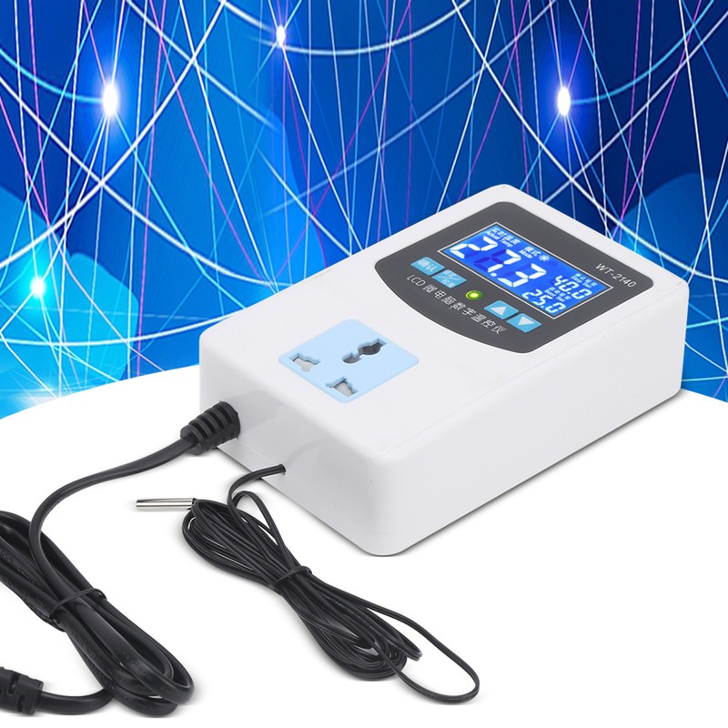 Temperature Controller Digital Microcomputer Intelligent Thermostat Protector Switch 1500WUS Plug