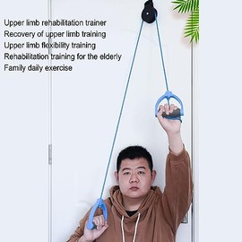 La Polea de Hombro sobre La Puerta Mejora La Flexibilidad y Alivia el Dolor de Hombro con Ejercitador de Pantalla Electrónica para Recuperación del Manguito Rotador y Fisioterapia