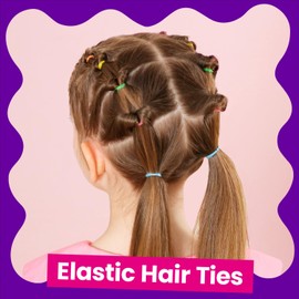 YGDZ YGDZ Elastic Hair Bands 24 Colors, 1500 pcs Mini Hair Rubber Bands for Hair, Colorful Toddler Hair Accessories, Soft Small Girl Hair Ties, Hair Accessories Set for Girl, Baby, Kids