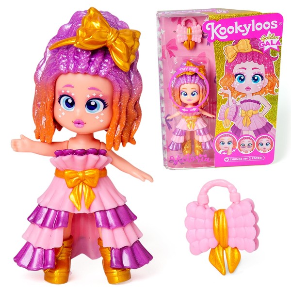 KOOKYLOOS Golden Gala Series VICTORIA,Collectable doll from the Golden Gala