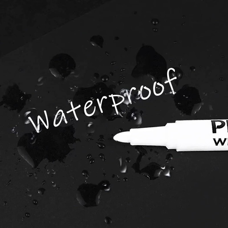 Audio Fan White Pen, White Marker, 2 Kinds of Tips,