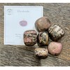 BellaMira Rhodonite Crystal, Single Polished Stone, Healing Crystal That Nurtures