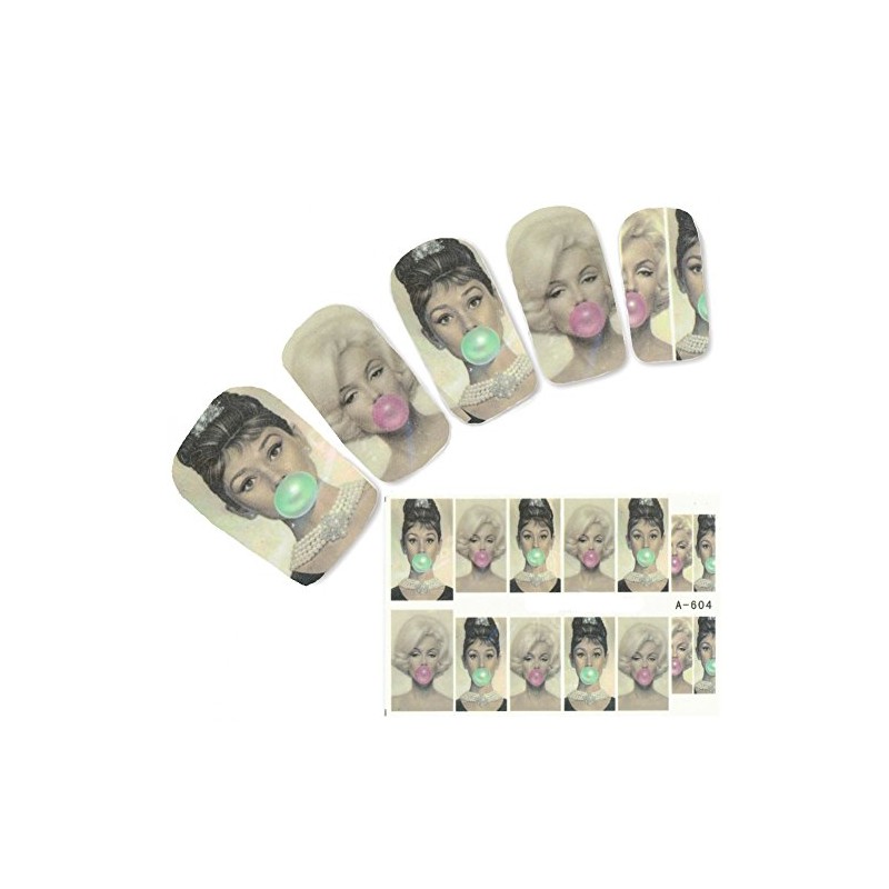Just Fox – Nail Sticker Marilyn Monroe Nail Art Nails Foot Water