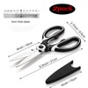 2 Pcs Kitchen Scissors, Heavy Duty Kitchen Scissors, Stainless Steel