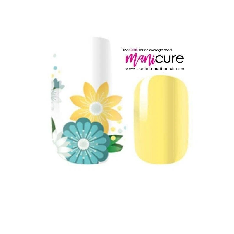 ManiCURE Nail Polish Spring Buttercup Floral Design, ManiCURE Real Nail