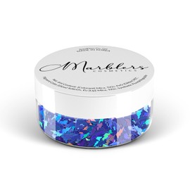 MARBLERS [Thunder] Shape Glitter for Body & Face 0.11oz (3g) | Flake | Non-Toxic | Vegan | Cruelty-Free | Eyeshadow, Nail Polish, Nail Art | Festival, Rave & Party Makeup | Body & Face