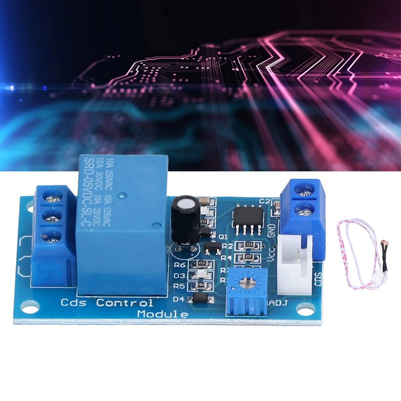 Eujgoov Photosensitive Resistor Module DC 5V Photoresistor Relay Switch One