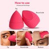 Pimoys 8pcs Makeup Sponge Set Professional Blender Sponge Soft Concealer