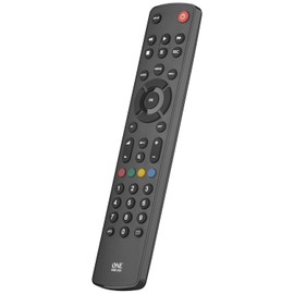 One For All For All Contour TV Universal Mando a Distancia TV – Control de TV/Smart TV – Funciona con Todas Las Marcas – URC1210, Color Negro