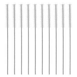 EMSea 10Pcs 2.5mm Hearing Aid Tube Brush Hearing Aid Cleanings Kits Aid Vent Brush for Cleanings Dredging Ventilation Hole Sound Guide Tube 60mm Length