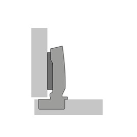 HETTICH Sensys 8645i T52 Pot Hinge Corner Stop 110° with Integrated Damper and Mounting Plate with Pre-Assembled Screws Pot Hinge Furniture Hinge SOTECH