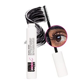 UOMA Mascara Black by Sharon C, Badder Boom Extreme Mascara Black Volume and Length, Vegan Mascara  Argan Oil for Lash Volume, Gentle Hypoallergenic  
