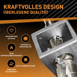 Hardtwerk Step Drill | Taper Drill Diameter 4-32 mm | Made of High Quality HSS | Universal Triangular Shaft | Peeling Drill Ideal for Metal, Wood, Plastic | 15 Levels Cone Drill | Long Lasting