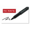 Universal UNV07071 Fine Bullet Tip Pen-Style Permanent Marker - Black