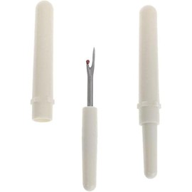 2 Pcs White Pointed Seam Ripper, Sewing Tool, Plastic Handle, Thread Cutter, Seam Ripper for Sewing, Thread Ripper Fashion Processing