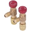 2PCS Refrigeration Control Valve 1/4SAE Male Thread 5/16SAE Female Thread