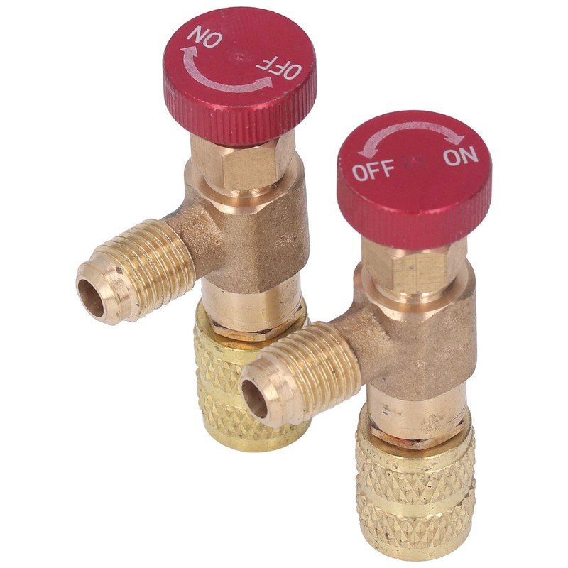 2PCS Refrigeration Control Valve 1/4SAE Male Thread 5/16SAE Female Thread