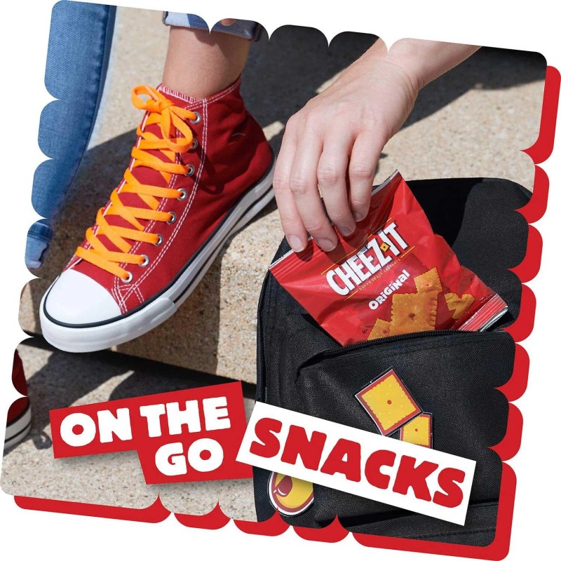 Cheez-It Original Baked Snack Crackers 1.5 oz Bags, 45 Pack
