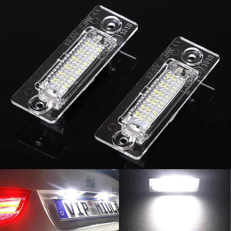 joonnair 2 x LED Number Plate Light for VW Caddy
