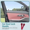 Tecledsn 4PCS Car Door Lock Knobs, Aluminum Alloy Inner Door