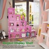 C&AHOME Cube Storage Organizer, 16-Cube Shelves Units, Plastic Storage Cubes,