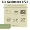 Pascuali Cashmere 6/28, 25 g, 100% Cashmere Wool, Organic Cashmere