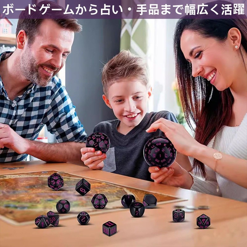Youact Dice Set, Polyhedral Board Game Dice, Set of 15,