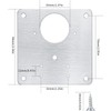 Stainless Steel Hinge Repair Plates, Set of 4, with 32
