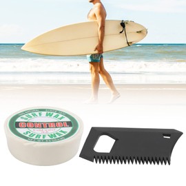 VGEBY Surf Wax Portable Antideslizante Parafina Surf Skateborad Wax Tabla de Surf Accesorio con Peine de Cera(10 * 7 * 3cm-Cera de Agua fría)