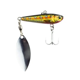 FISHN REALSPINNY Spinner Bait, Jig, Spinner Bait, Weight: 20g, Size: 5.cm, Spinner Blade: 3.8cm, Artificial Bait, for Spin Fishing for Predatory Fish such as Pike, Perch, Trout, Perch, Zander (012