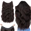 Silk-co Hair Extension with Elastic Band, 40 cm, Long Wavy