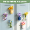 Cute Mini Vase Magnets for Fridge, Funny Small Ceramic Vase