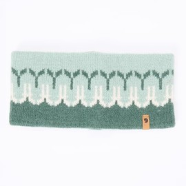 Fjällräven Unisex Övik Path Knit Headband, Deep Patina/Misty Green, One Size