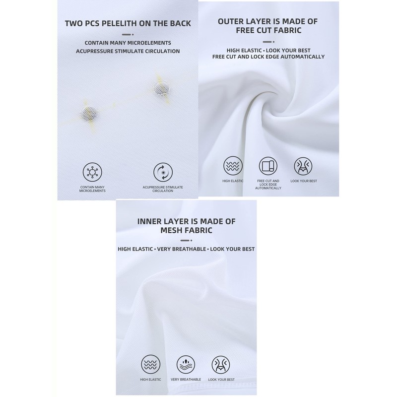 BaronHong Men's Conceal Gynecomastia Pullover Chest Binder Compression Slimming Undershirt