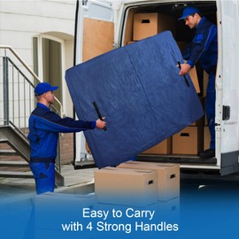Coldwind Mattress Bags for Moving and Storage,Waterproof Mattress Cover for Moving with Heavy Duty Handles, Strong Zipper, Reusable Mattress Storage Bag, Moving Supplies & Moving Bags,Full Size,Navy