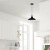 DC VOLTAGE Metal Ceiling Lamp Shade Black Inner White 32cm